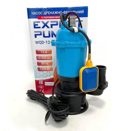 Насос дренажно-фекальный Expert Pump WQD 12-10-1.3, с поплавком