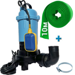 Насос дренажно-фекальный Expert Pump WQDC15-12-2 (2квт) с ножем, с поплавком + 10 м рукава