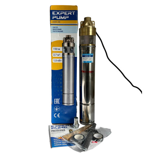 Expert Pump 4SKM-200 1,5 кВт, h = 150м, Q = 50л/хв вихровий насос занурювальний