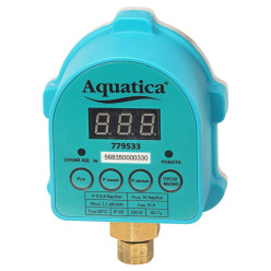 Реле тиску електронний 1.1кВт Ø¼" із захистом сухого ходу AQUATICA (779533)