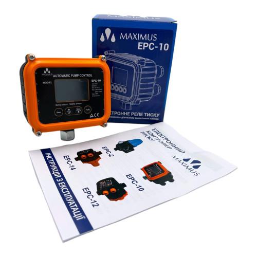 Автоматика для насоса Maximus EPC10 электронный контроллер давления 1,5 кВт