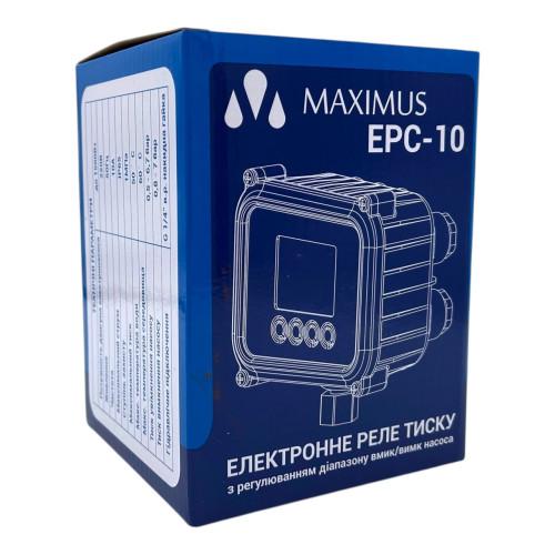 Автоматика для насоса Maximus EPC10 электронный контроллер давления 1,5 кВт